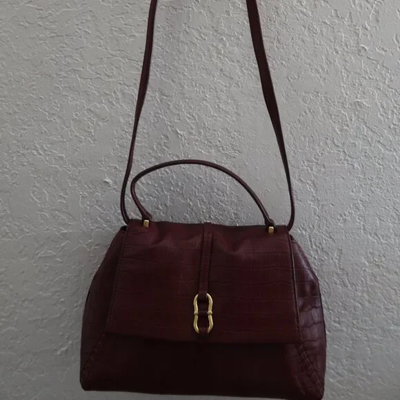 Vince Camuto Erela Pebbled Leather Satchel Adjustable shoulder strap New - Picture 4 of 7